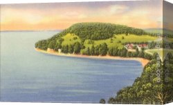 Norman Parkinson Canvas Paintings - Mallets Bay, Lake Champlain by Norman Parkinson