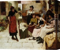 Oliver Canvas Paintings - New Shoes for Carnival by Oliver Rhys