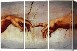 Nicolas-sebastien Adam Canvas Paintings - CREATION OF ADAM by Other