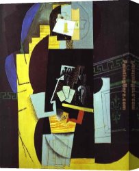 Card Canvas Paintings - Card Player by Pablo Picasso