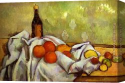 The Voyage of Life Manhood Canvas Paintings - Still Life 1890 by Paul Cezanne