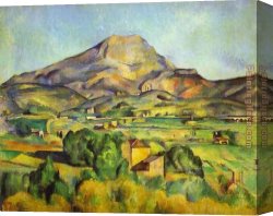 Mount Etna From Taormina Canvas Paintings - The Mount Sainte-Victoire by Paul Cezanne