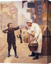 Joseph-charles-paul, Prince Napol Canvas Paintings - I Told You So by Paul Charles Chocarne-Moreau
