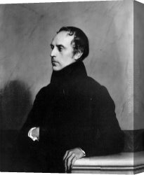 Delaroche Canvas Paintings - Francois Guizot by Paul Delaroche