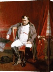 Delaroche Canvas Paintings - Napoleon Emperor Defeated at Fontainebleau by Paul Delaroche