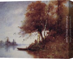 Fisherman's Canvas Paintings - The Fisherman by Paul Desire Trouillebert