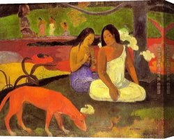 Joyousness Canvas Paintings - Joyousness by Paul Gauguin
