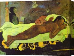 Paul Ranson Canvas Paintings - Manao tupapau by Paul Gauguin