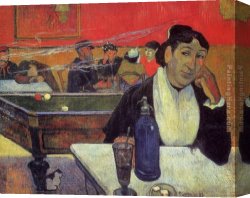 The Night Patrol at Smyrna Canvas Paintings - Night Cafe at Arles by Paul Gauguin