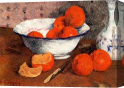 The Voyage of Life Manhood Canvas Paintings - Still Life with Oranges by Paul Gauguin