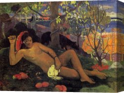 Napoleon, King of Italy Canvas Paintings - The King's Wife by Paul Gauguin