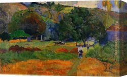 Valley of The Yosemite Canvas Paintings - The Little Valley by Paul Gauguin