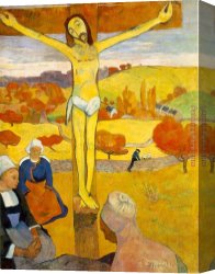 Paul Ranson Canvas Paintings - The Yellow Christ by Paul Gauguin
