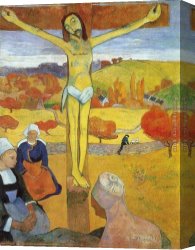 Gauguin Canvas Paintings - Yellow Christ by Paul Gauguin