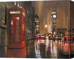 Golden Harvest Canvas Paintings - Golden Nights by Paul Kenton