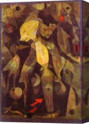 The Lady of Shalott Canvas Paintings - A Young Lady's Adventure by Paul Klee