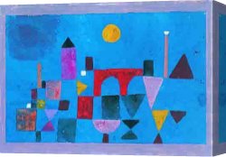 Paul Ranson Canvas Paintings - Red Bridge by Paul Klee