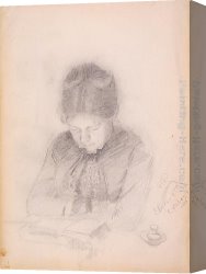 Wife Canvas Paintings - Portrait of the Artist's Wife by Paul Peel