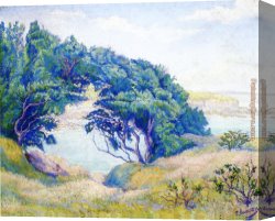 Paul Ranson Canvas Paintings - By the Sea, Brittany by Paul Ranson