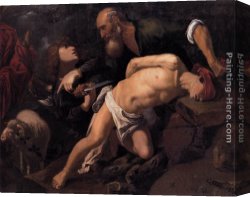Sacrifice Canvas Paintings - The Sacrifice of Isaac by Pedro Orrente