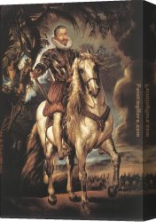 Peter Von Cornelius Canvas Paintings - Duke of Lerma by Peter Paul Rubens