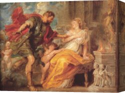 Peter Von Cornelius Canvas Paintings - Mars and Rhea Silvia by Peter Paul Rubens