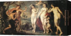 Judgment Canvas Paintings - The Judgment of Paris by Peter Paul Rubens