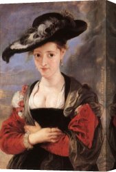 Peter Von Cornelius Canvas Paintings - The Straw Hat by Peter Paul Rubens