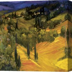 Mediterranean Canvas Paintings - Classic Tuscany by Philip Craig
