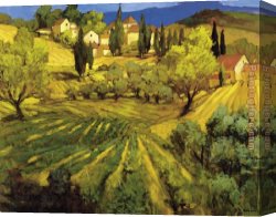 Mount Etna From Taormina Canvas Paintings - Mount Ventoux by Philip Craig