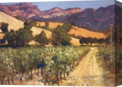 Wine Canvas Paintings - Wine Country by Philip Craig