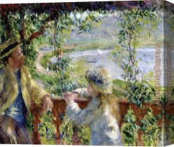 Pierre Canvas Paintings - By the Water by Pierre Auguste Renoir