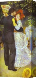Thoughts Before The Dance Canvas Paintings - Country Dance (Aline Charigot and Paul Lhote) by Pierre Auguste Renoir