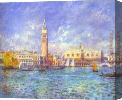 The Doge's Palace From The Entrance to The Grand Canal Canvas Paintings - Doges' Palace, Venice by Pierre Auguste Renoir