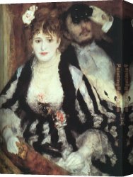 Pierre Canvas Paintings - La Loge by Pierre Auguste Renoir
