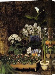 Promise of Spring Canvas Paintings - Spring Flowers by Pierre Auguste Renoir