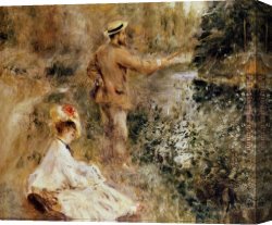 Fisherman's Canvas Paintings - The Fisherman by Pierre Auguste Renoir