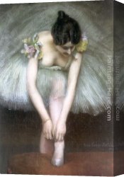 Carrier-belleuse Canvas Paintings - Before the Ballet by Pierre Carrier-Belleuse