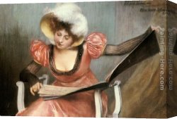 Carrier-belleuse Canvas Paintings - La Maison de Musique by Pierre Carrier-Belleuse