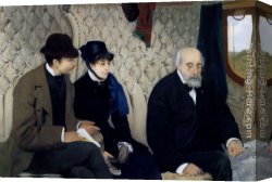 Le Depart En Voyage De Noces Canvas Paintings - Le Depart En Voyage De Noces by Pierre Carrier-Belleuse