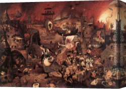 Bruegel Canvas Paintings - Dulle Griet (Mad Meg) by Pieter the Elder Bruegel