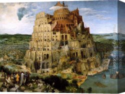 Pieter Canvas Paintings - The Tower of Babel by Pieter the Elder Bruegel