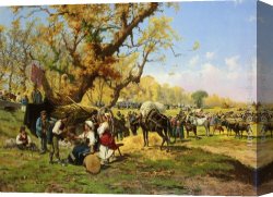 Hair Canvas Paintings - The Horse Hair by Pietro Barucci