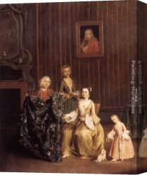 Longhi Canvas Paintings - The Tailor by Pietro Longhi