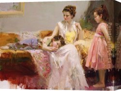 A Soft Place in My Heart Canvas Paintings - A Soft Place In My Heart by Pino