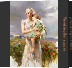 Angel Canvas Paintings - Angel from Above by Pino