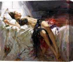 Morning Canvas Paintings - Morning Dreams by Pino