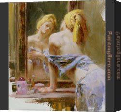 Morning Canvas Paintings - Morning Reflections by Pino