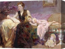 A Special Moment I Canvas Paintings - Precious Moments by Pino