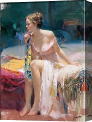 Thoughts of Springtime Canvas Paintings - Second Thoughts by Pino